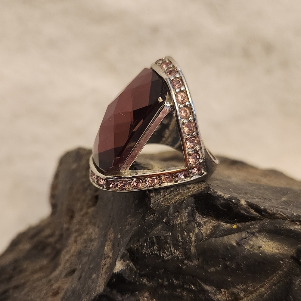 2/$15 - Purple Rhinestone Ring - Size 9 - Picture 5 of 5